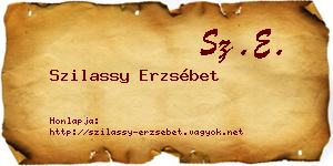 Szilassy Erzsébet névjegykártya